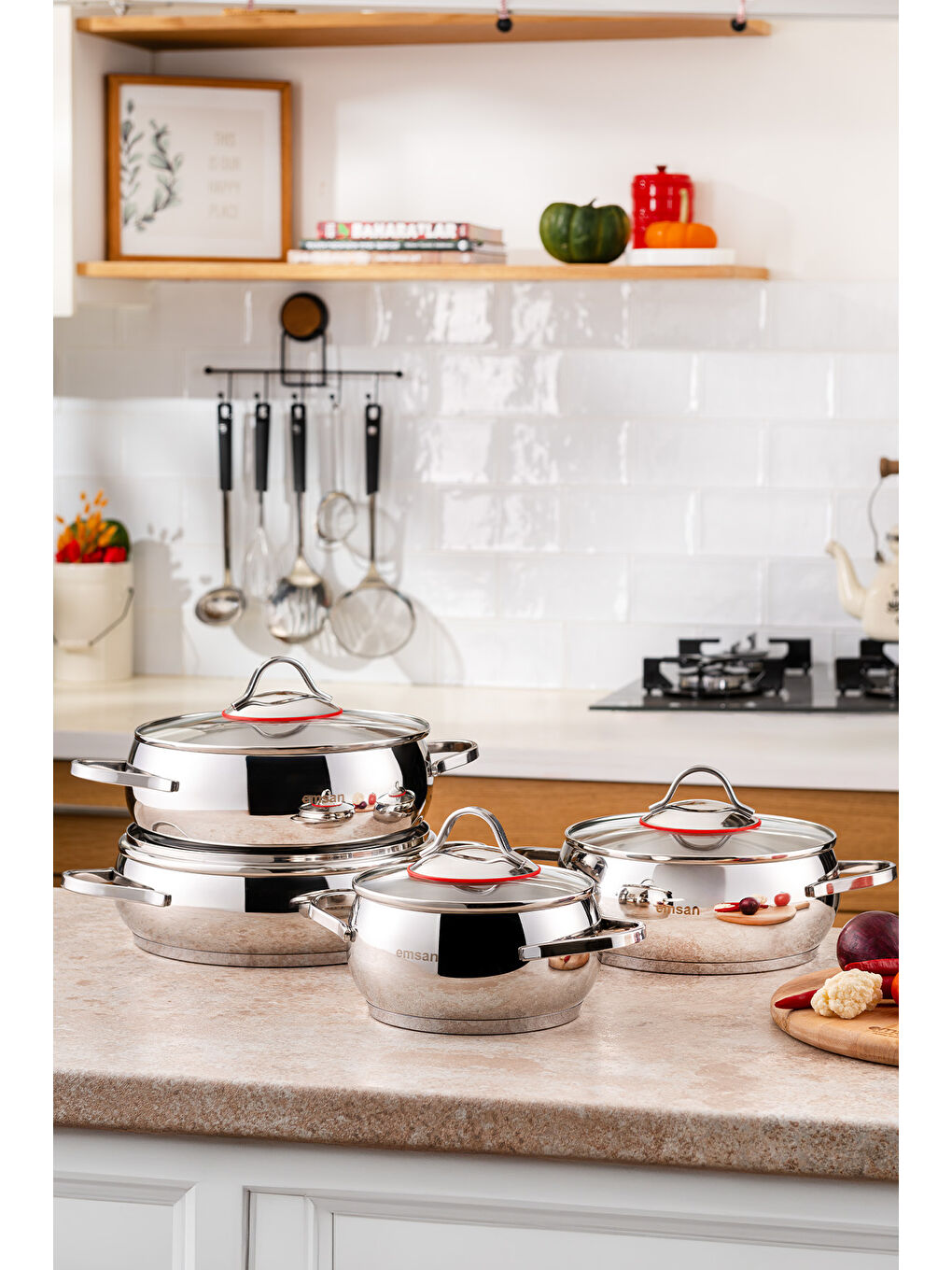 Gri Seylan Tencere Seti 8 Parça-4