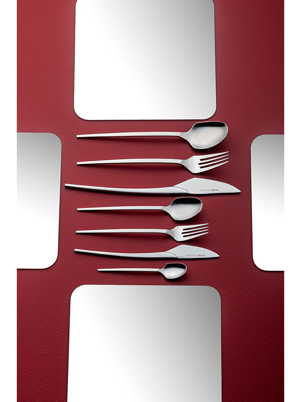 Gri Fair 84 Parça 12 Kişilik Kutulu Çatal Kaşık Bıçak Takımı-4