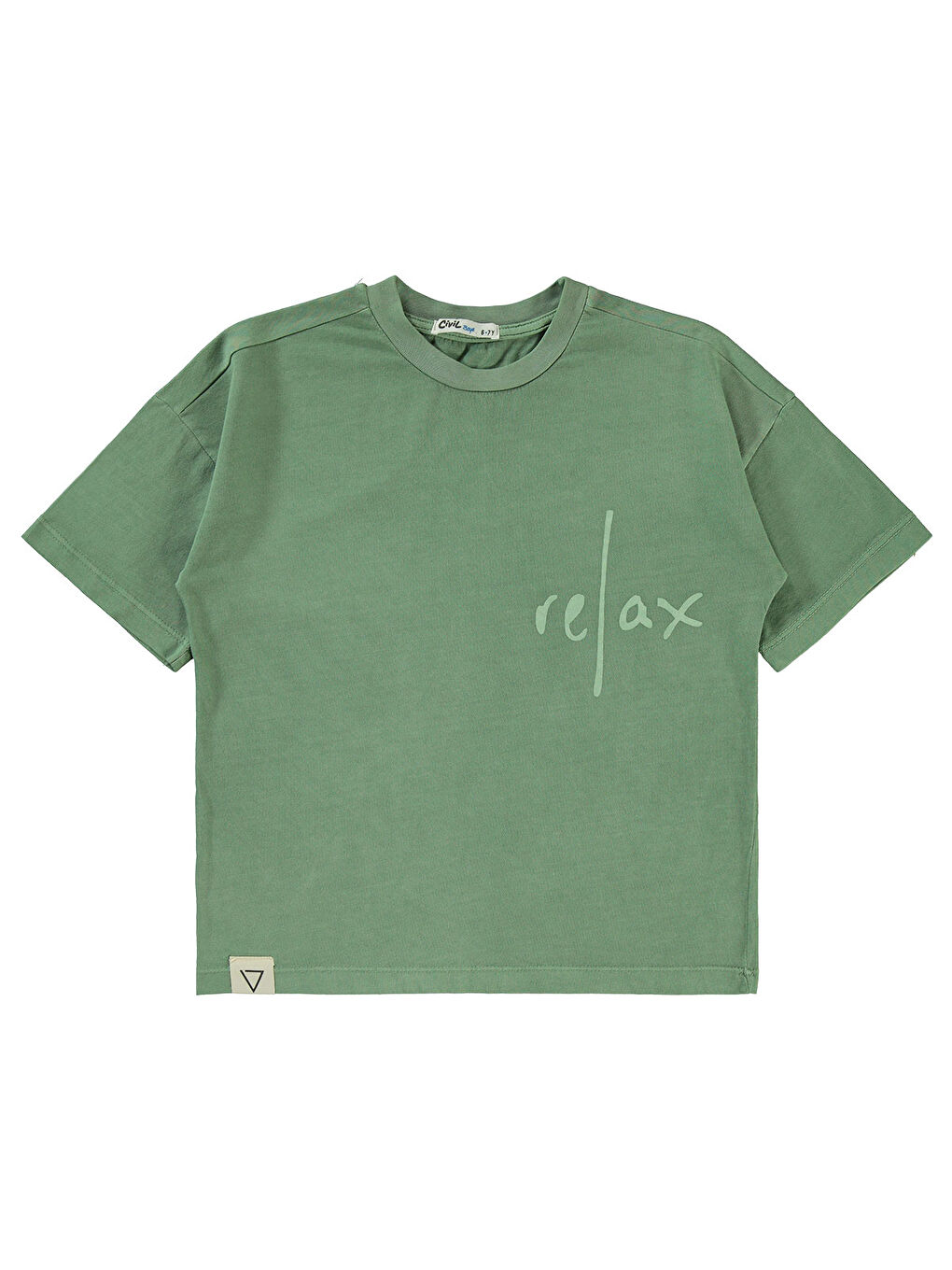 Boys Erkek Çocuk Tişört 6-9 Yaş Haki