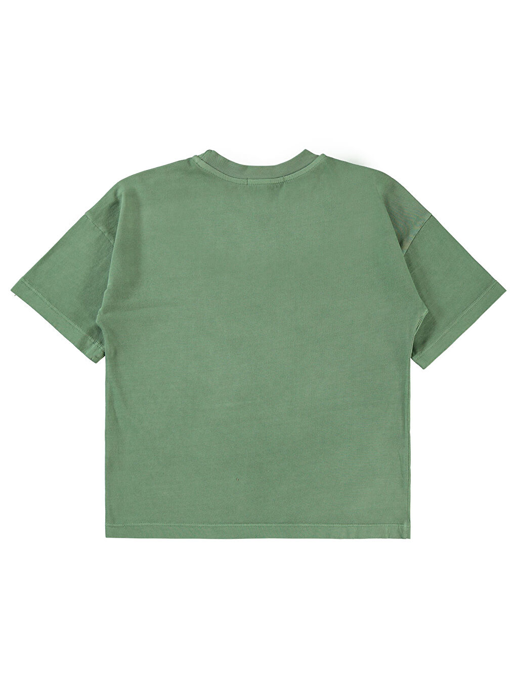 Boys Erkek Çocuk Tişört 6-9 Yaş Haki-1