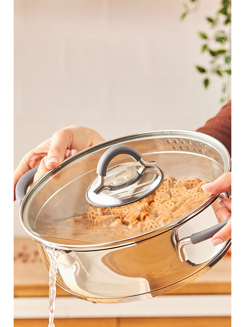 Gri Unique 8 Parça Çelik Tencere Seti-4