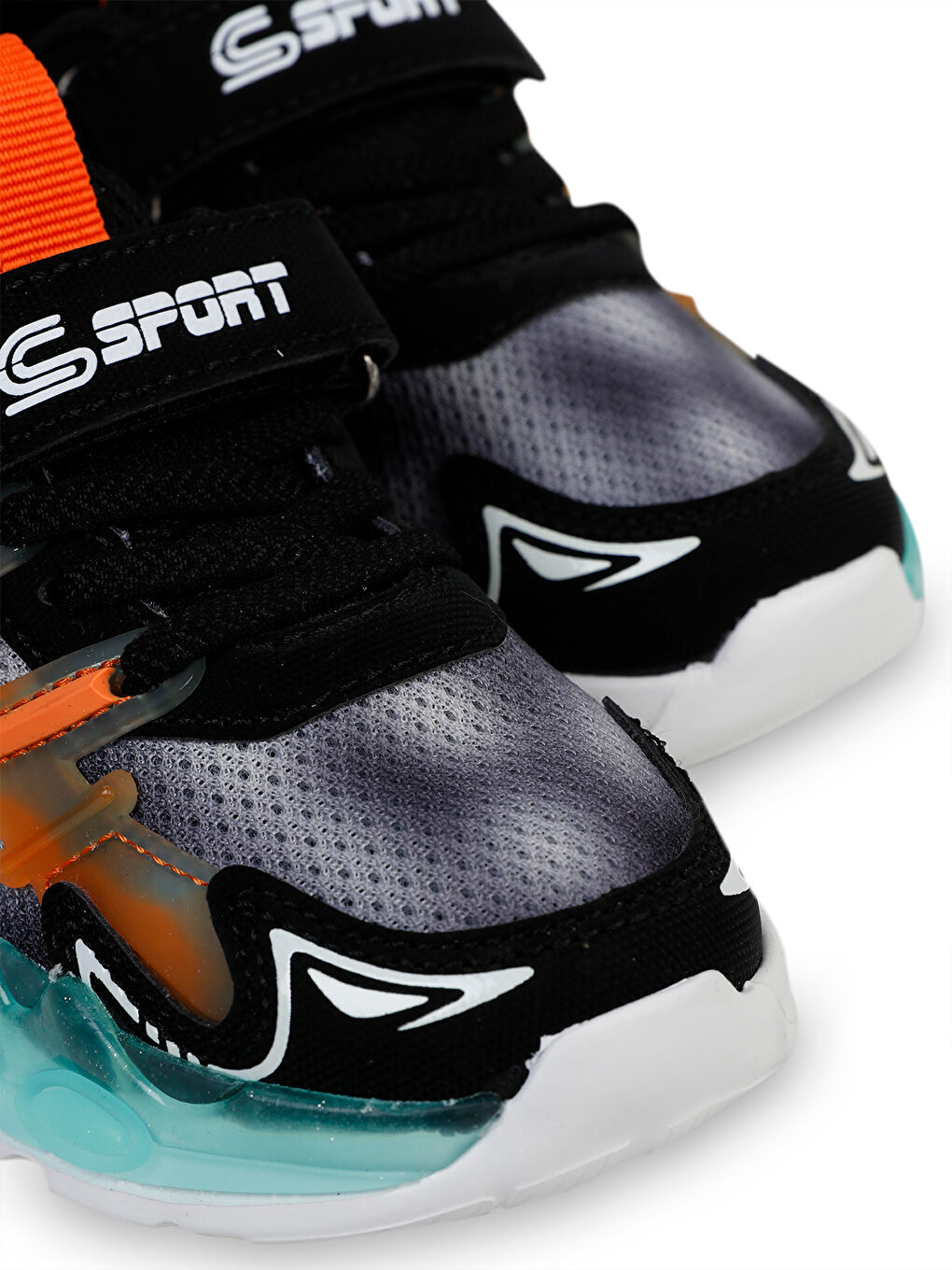 Sport Erkek Çocuk Spor Ayakkabı 26-30 Numara Siyah-Turuncu-3