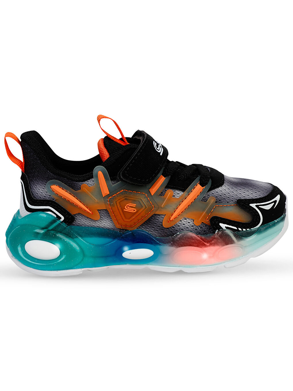 Sport Erkek Çocuk Spor Ayakkabı 26-30 Numara Siyah-Turuncu-5