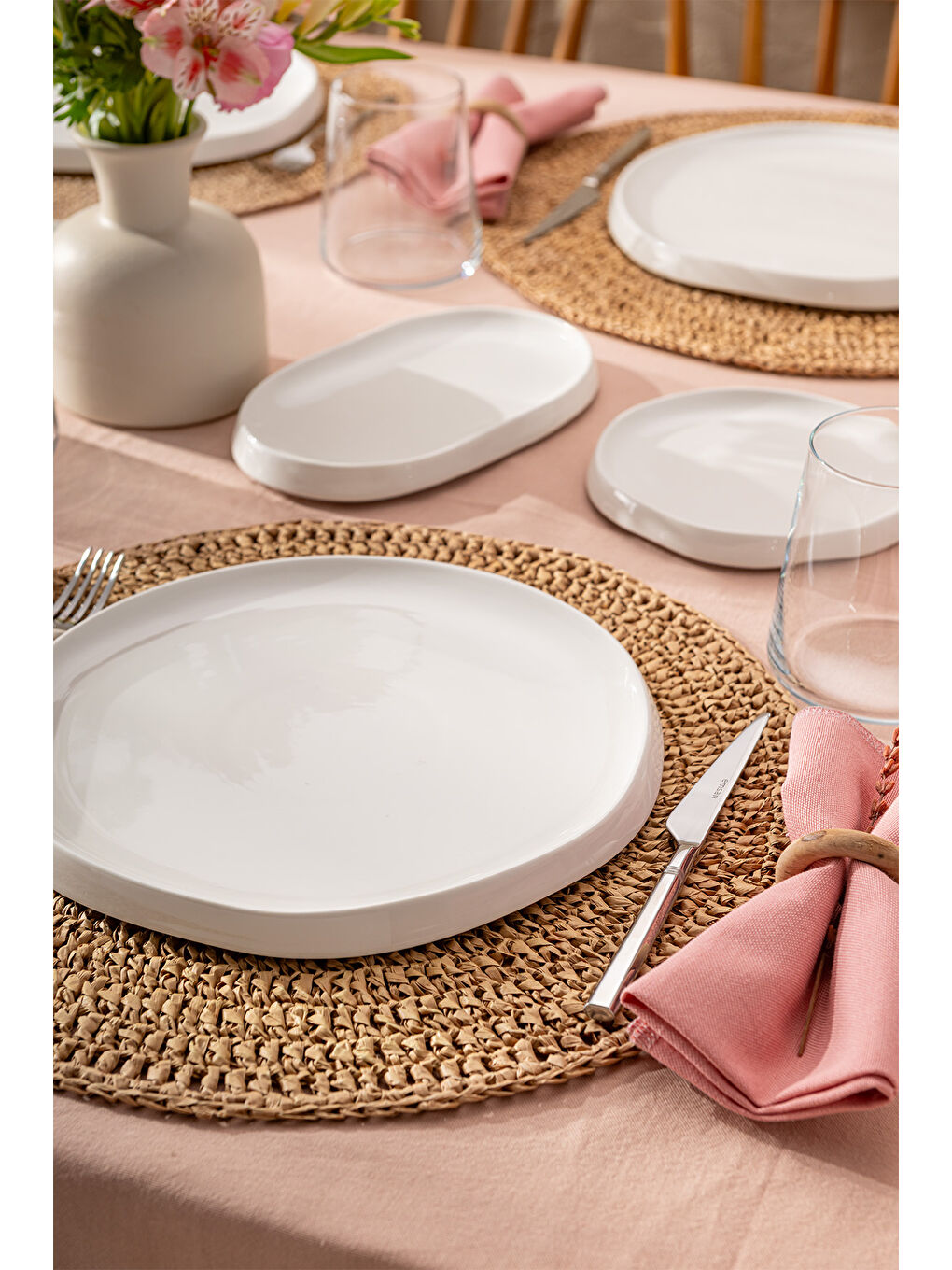 Beyaz Luna 14 Parça 6 Kişilik Kahvaltı Takımı-4