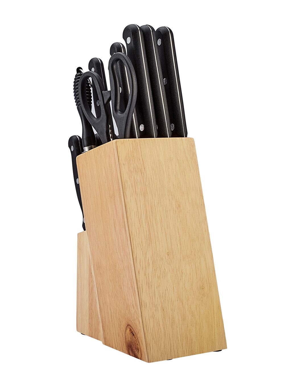 Siyah Universal 15 Parça Standlı Bıçak Seti-4