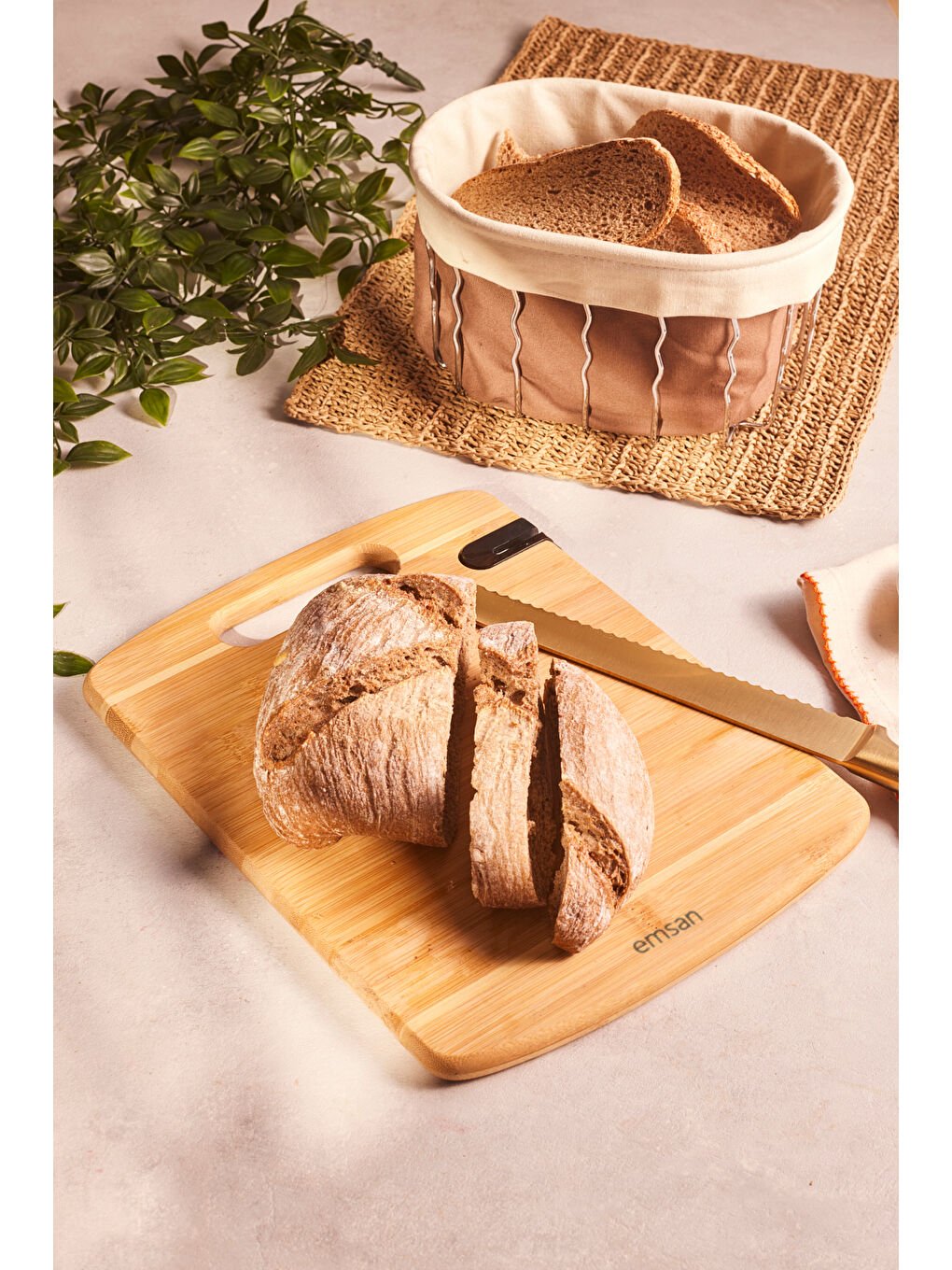 Kahverengi Bambu Argus Bileyicili Kesme Tahtası 23x30 cm-4