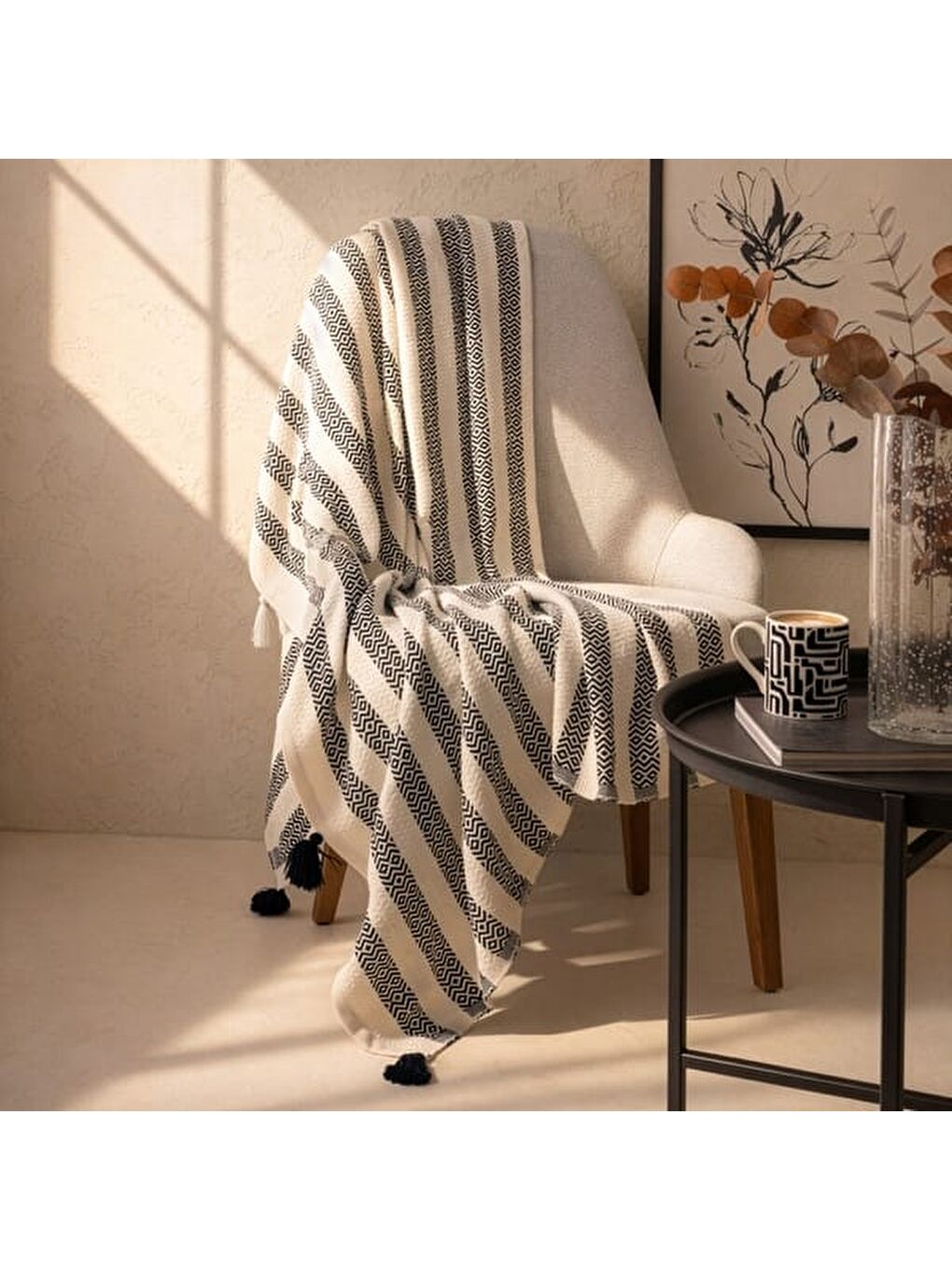 Soft Hill Koltuk Örtüsü - Lacivert - 115x200 cm