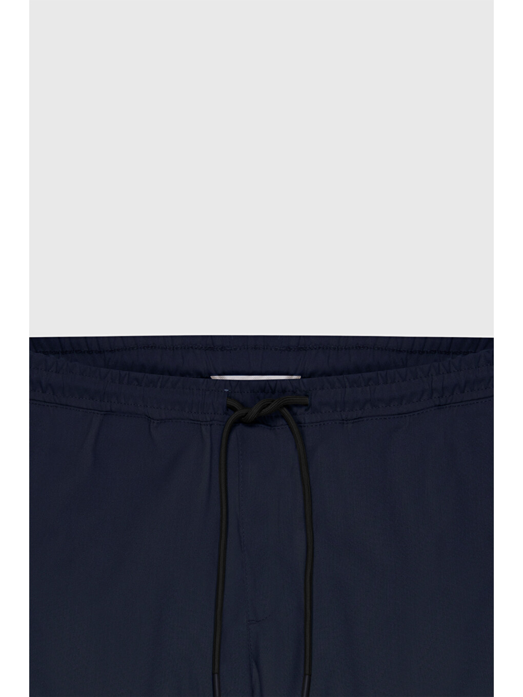 Erkek Lacivert Slim Fit Rahat Kesim Beli Bağlamalı Yan Cepli Jogger Pantolon-9