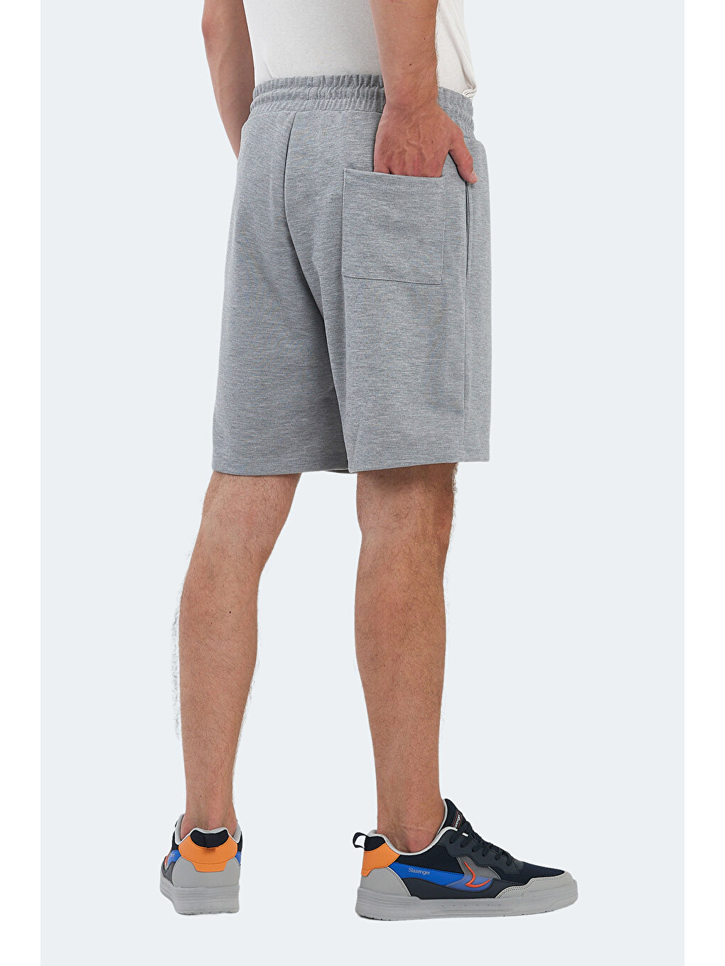 VIRTUALLY I Erkek Cepli Gri Şort-5