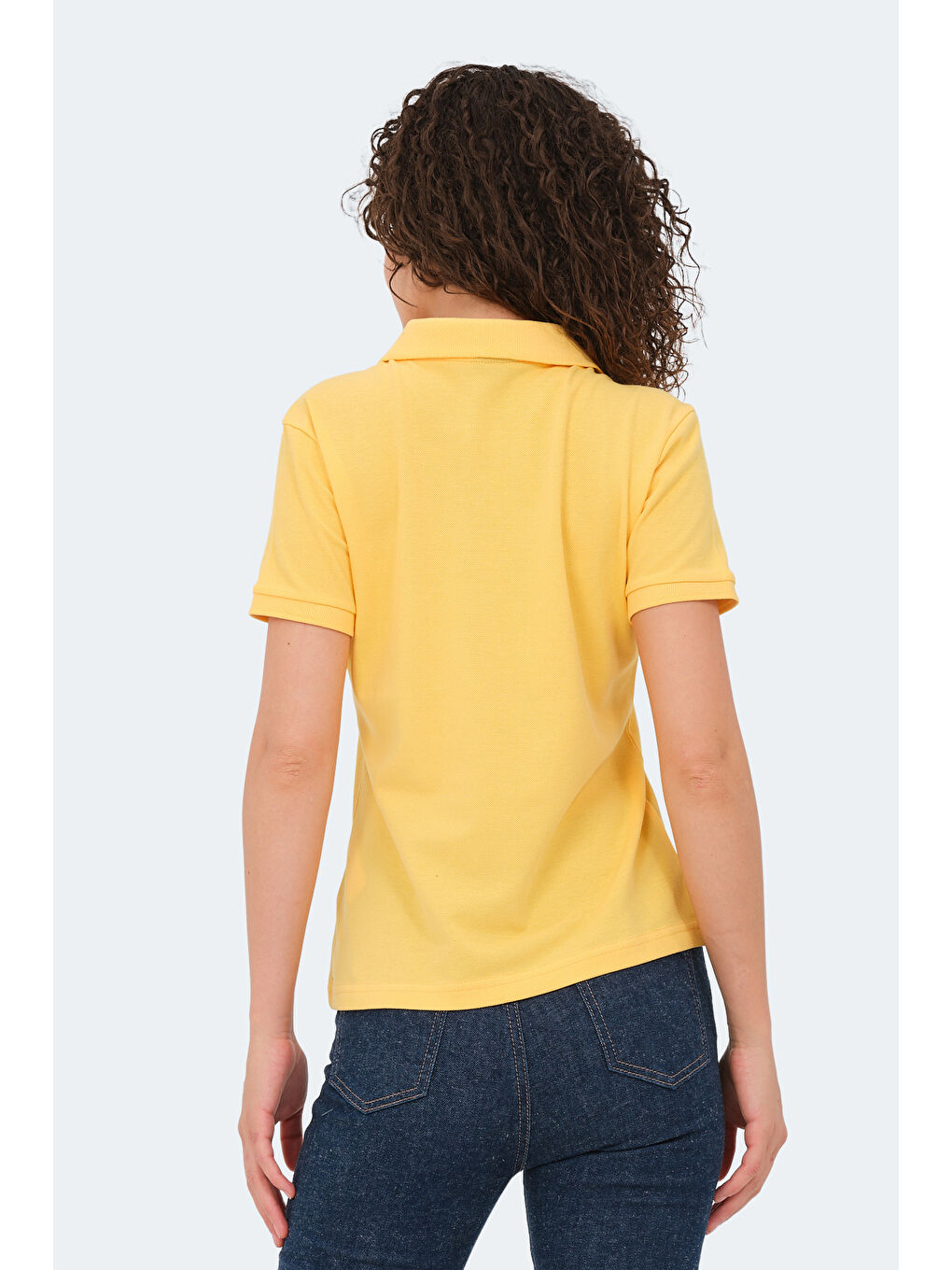 VERA I Kadın Polo Yaka Sarı Tişört-1