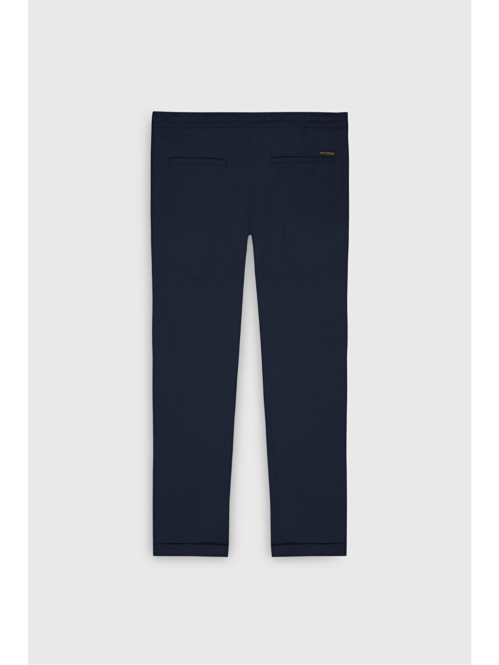 Erkek Lacivert Slim Fit Rahat Kesim Beli Bağlamalı Yan Cepli Jogger Pantolon-11