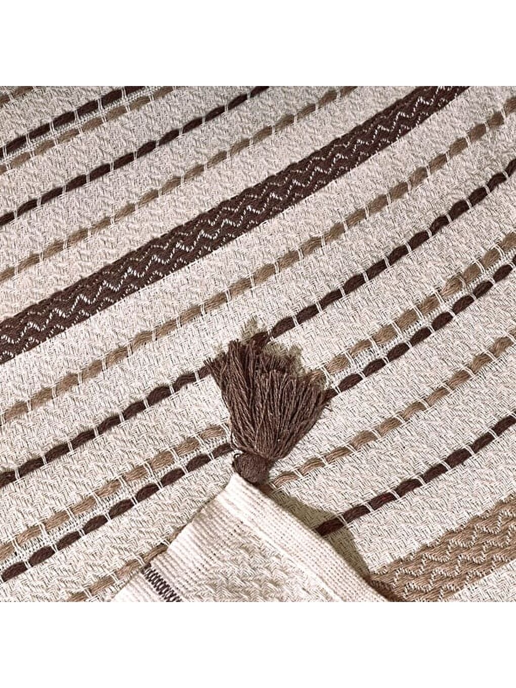 Soft Austin Çift Kişilik Yatak Örtüsü - Kahverengi - 220x240 cm-5