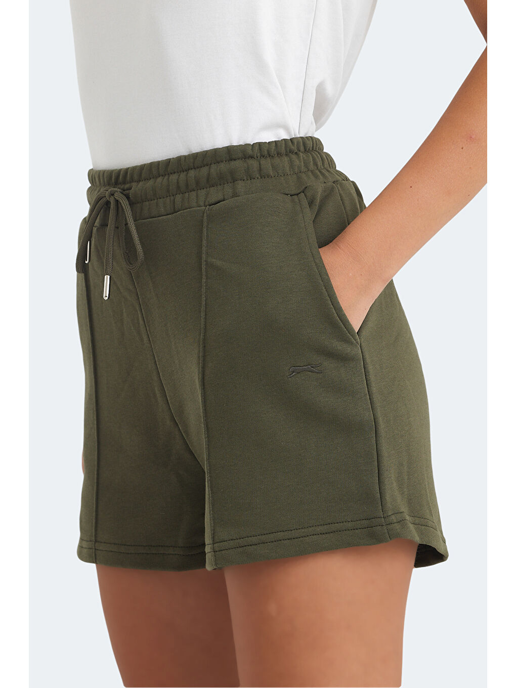 VIXI Kadın Cepli Haki Şort-1