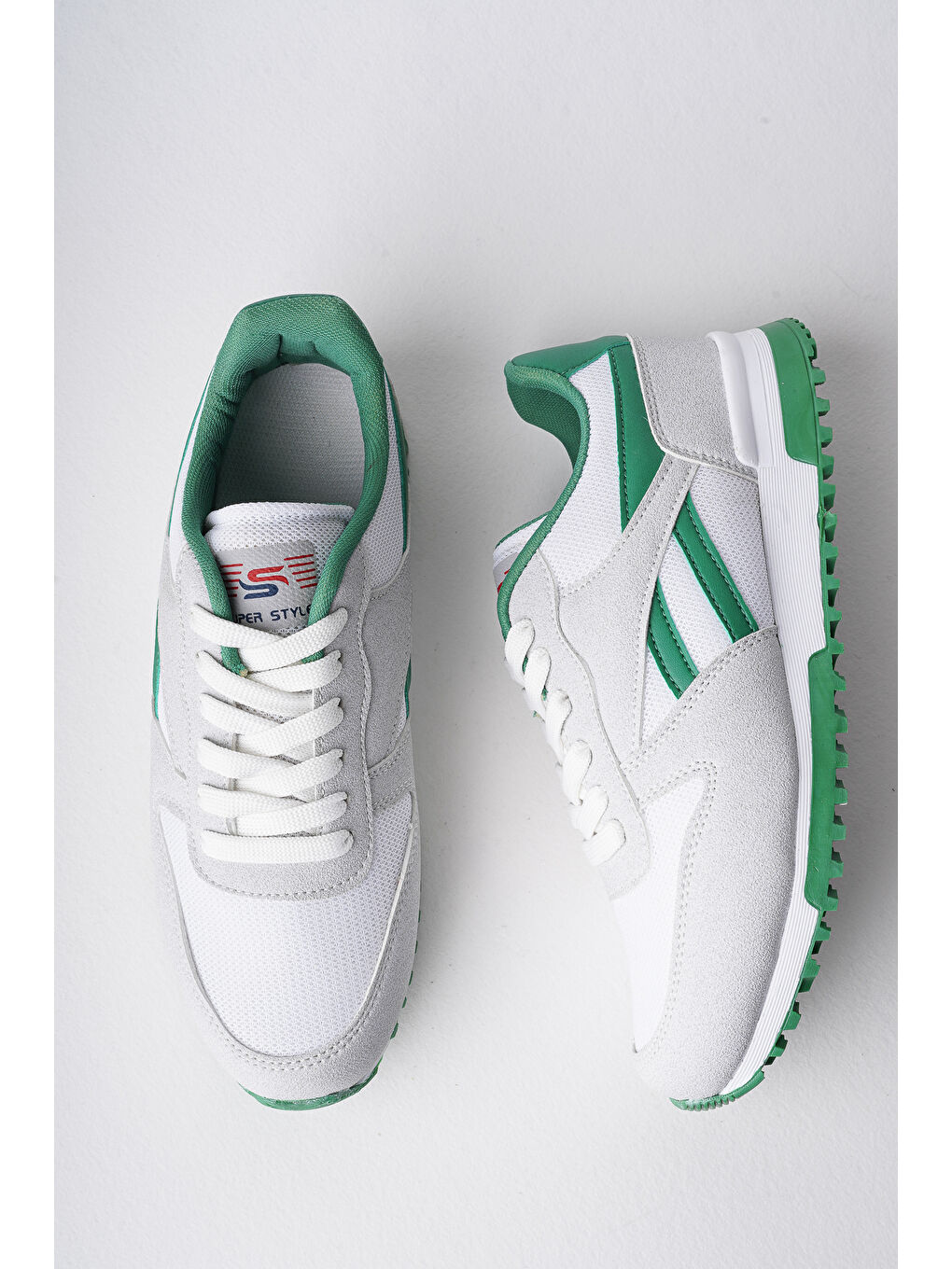 Muggo Yeşil Elvis Unisex Ortopedik Günlük  Yürüyüş Koşu Sneaker Spor Ayakkabı - 6