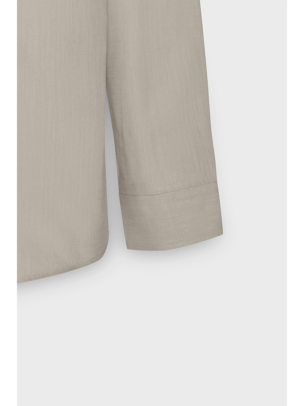 Erkek Bej %100 Pamuk Oxford Slim Fit Dar Kesim Düğmeli Yaka Flamlı Gömlek-7