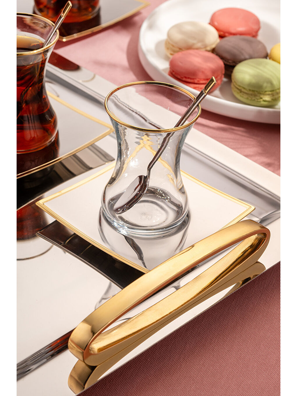 Gri Lukas 40 Parça Çay Seti-4