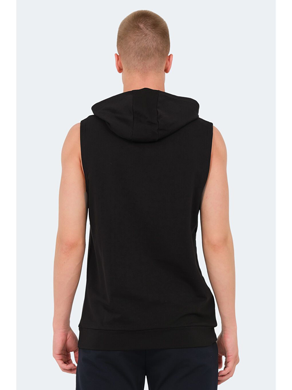 VASILISA Erkek Kolsuz Tişört Siyah-1