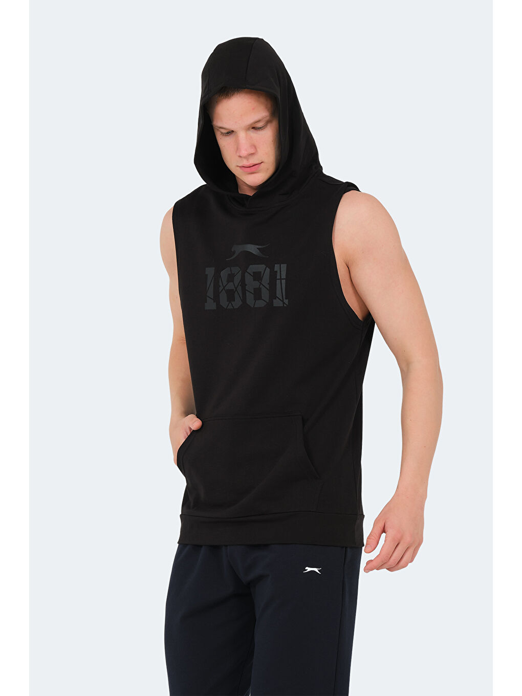 VASILISA Erkek Kolsuz Tişört Siyah-2