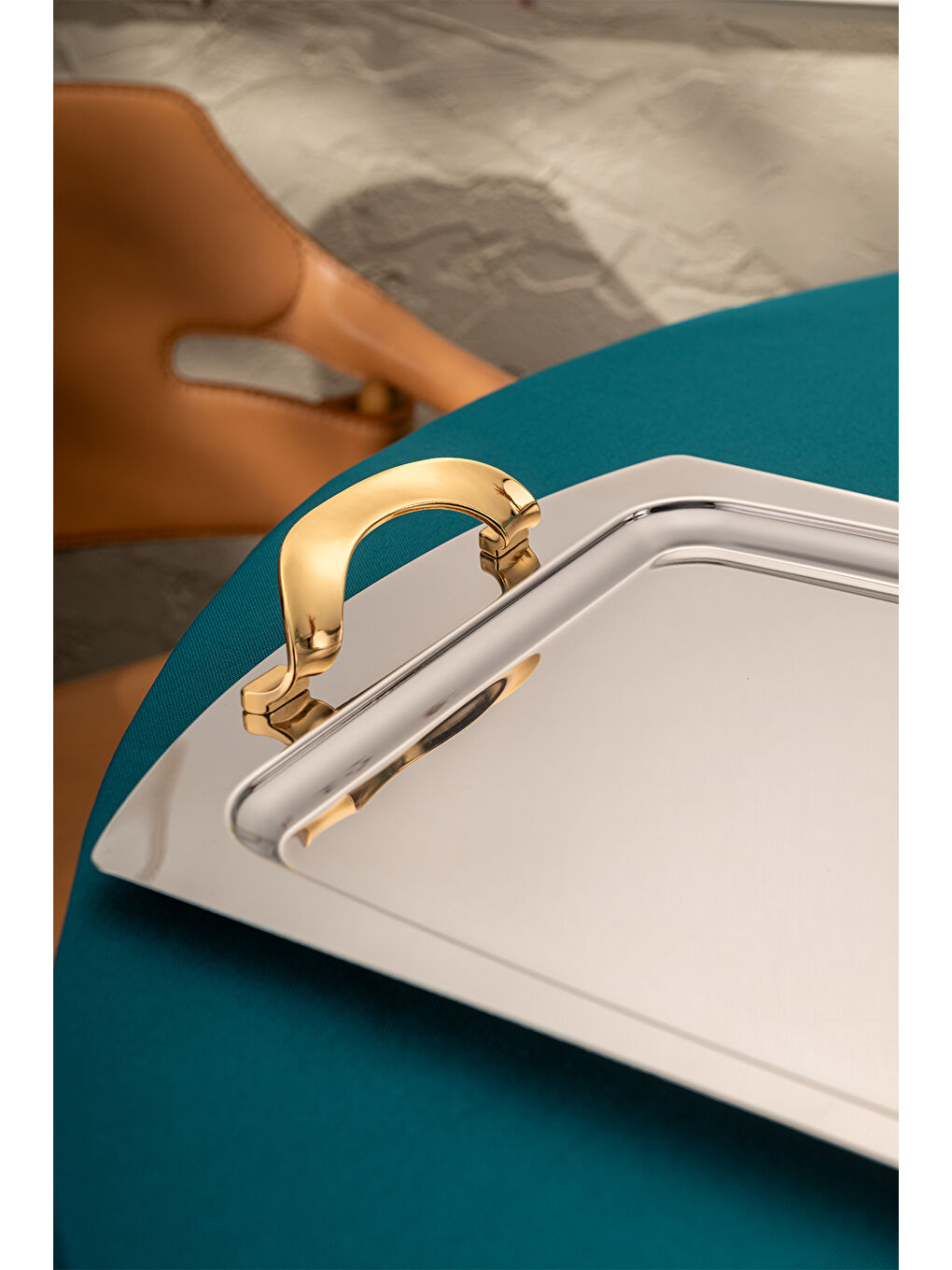 Gri Merina Çay Tepsisi-4