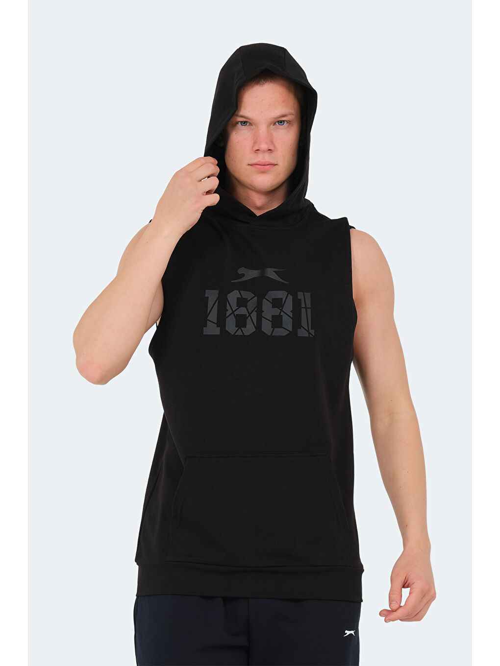 VASILISA Erkek Kolsuz Tişört Siyah-4