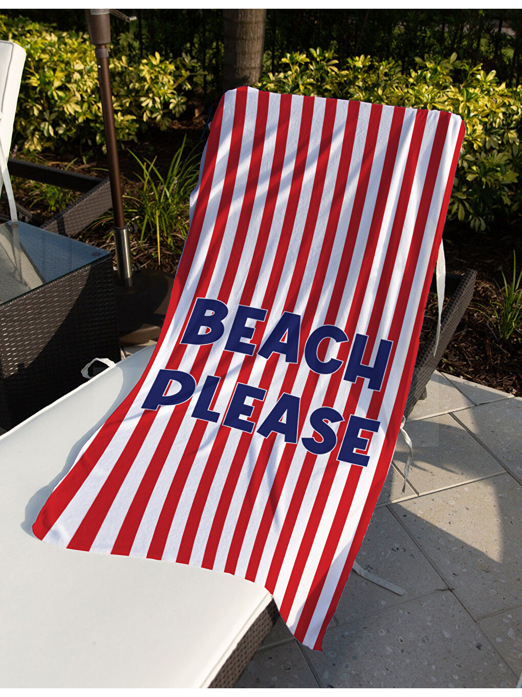 Karışık Baskılı Plaj Havlusu