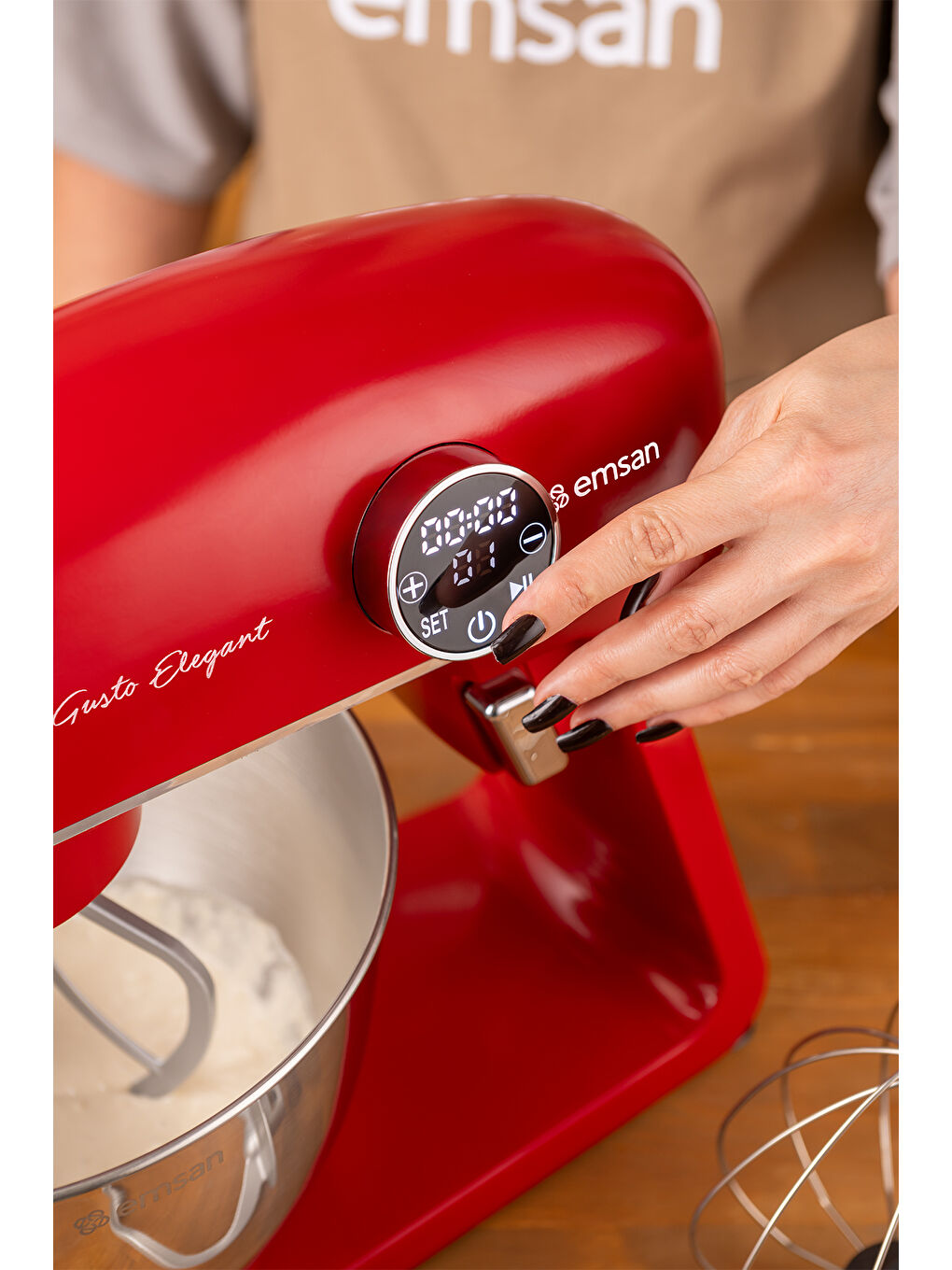 Bella Gusto Elegant Stand Mikser Kırmızı-4