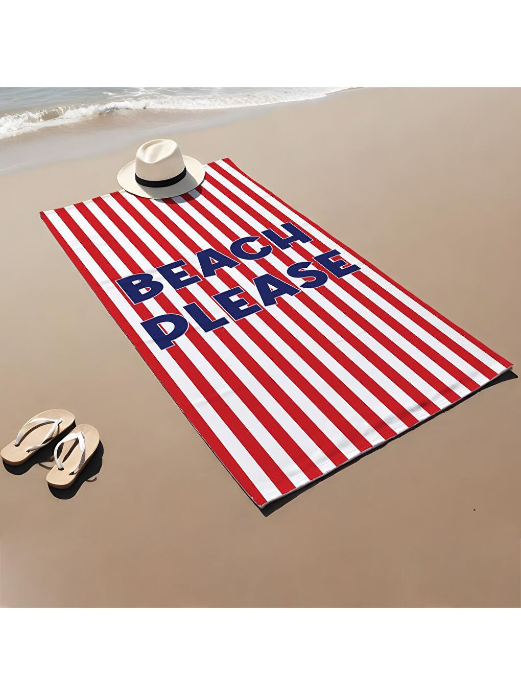 Karışık Baskılı Plaj Havlusu-2