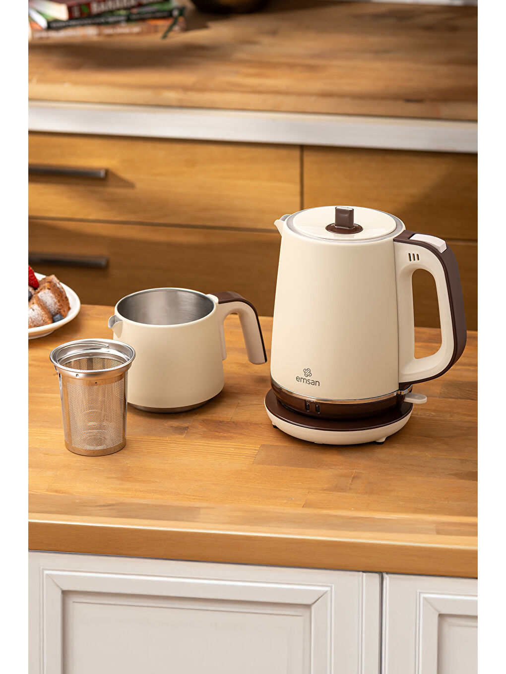 Nostalji Çay Makinesi Krem-4