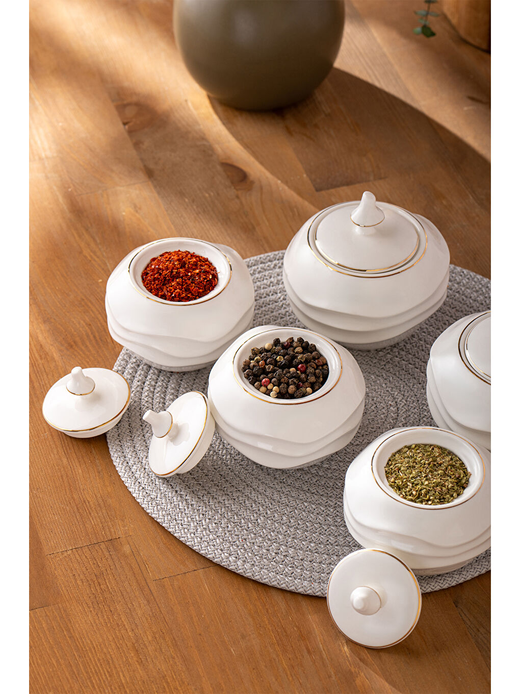 Beyaz Roy Gold 5'li Baharat Takımı-4