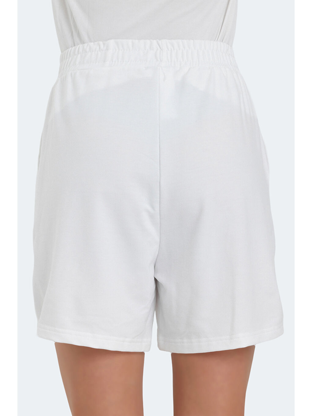 VIKENTI Kadın Cepli Ekru Şort-3