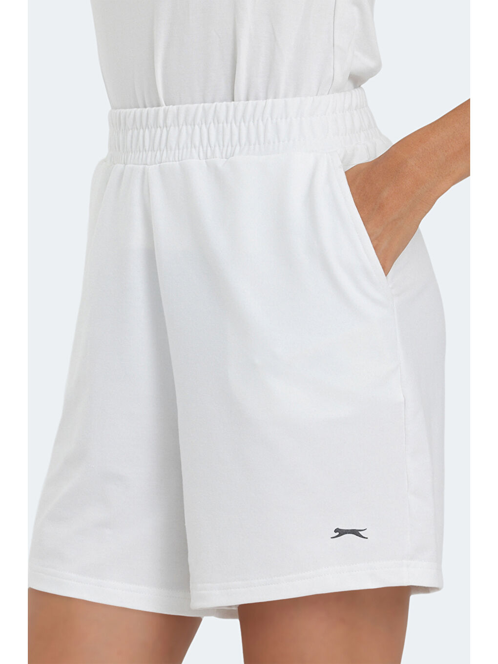 VIKENTI Kadın Cepli Ekru Şort-4