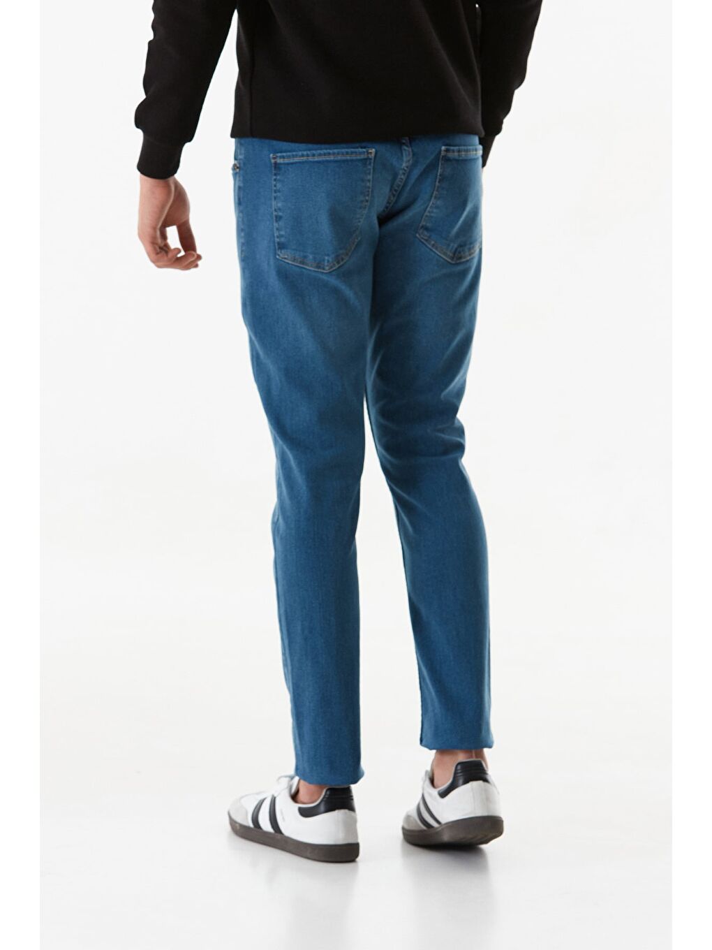 Mavi Fermuarlı Skinny Jean Pantolon-2