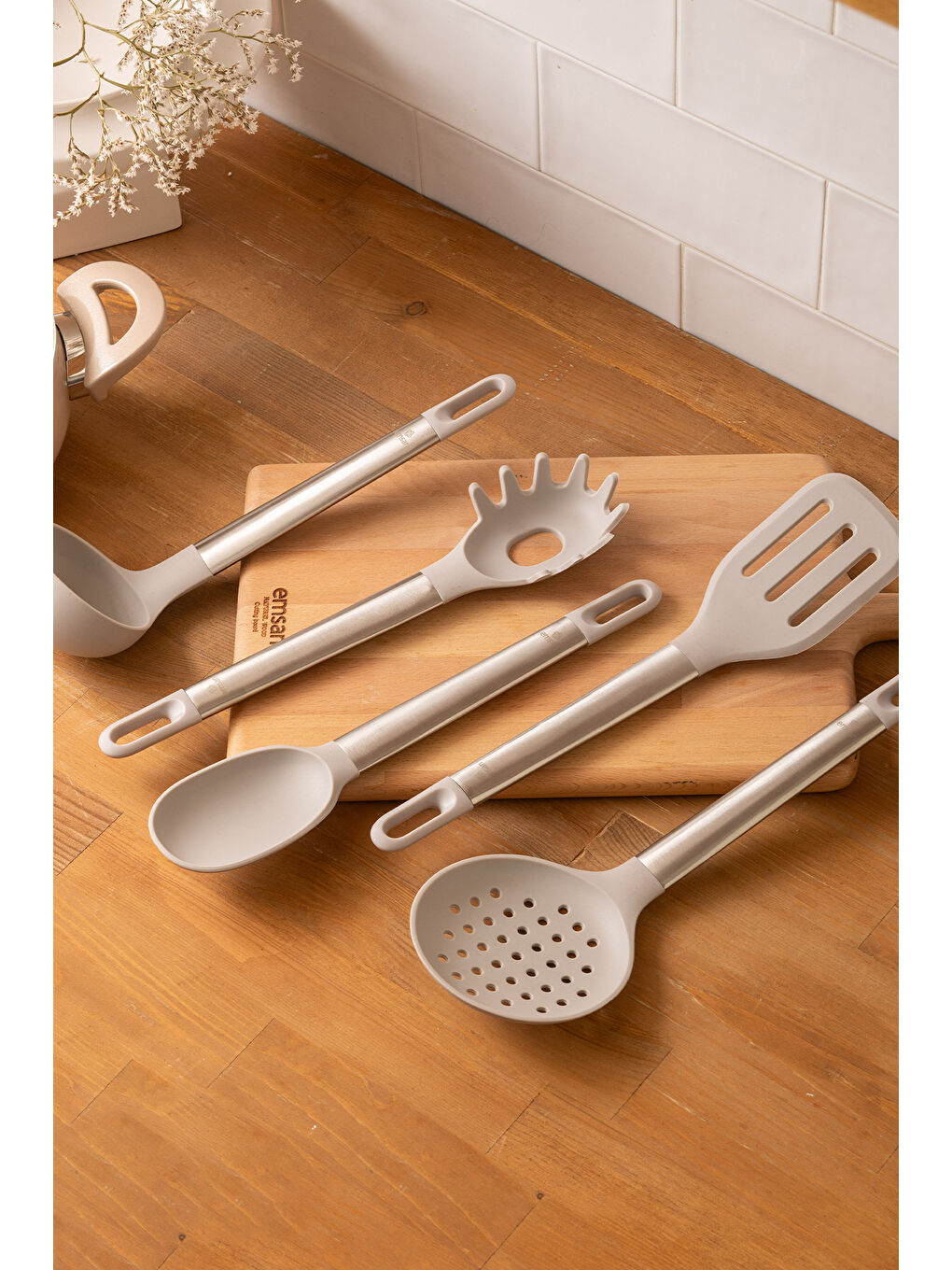 Gri Soft 5 Parça Servis Seti-4