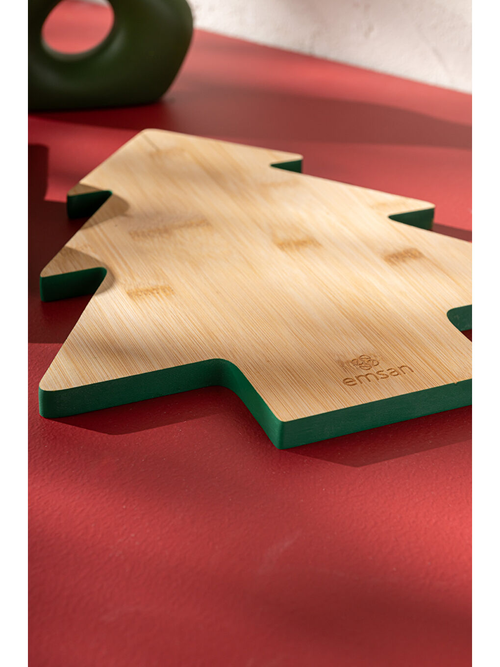 Kahverengi Bambu New Year Kesme Tahtası-4