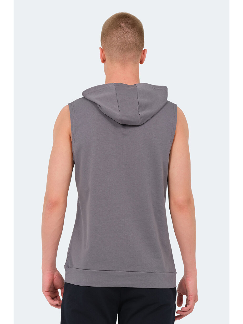 VASILISA Erkek Kolsuz Tişört Koyu Gri-1