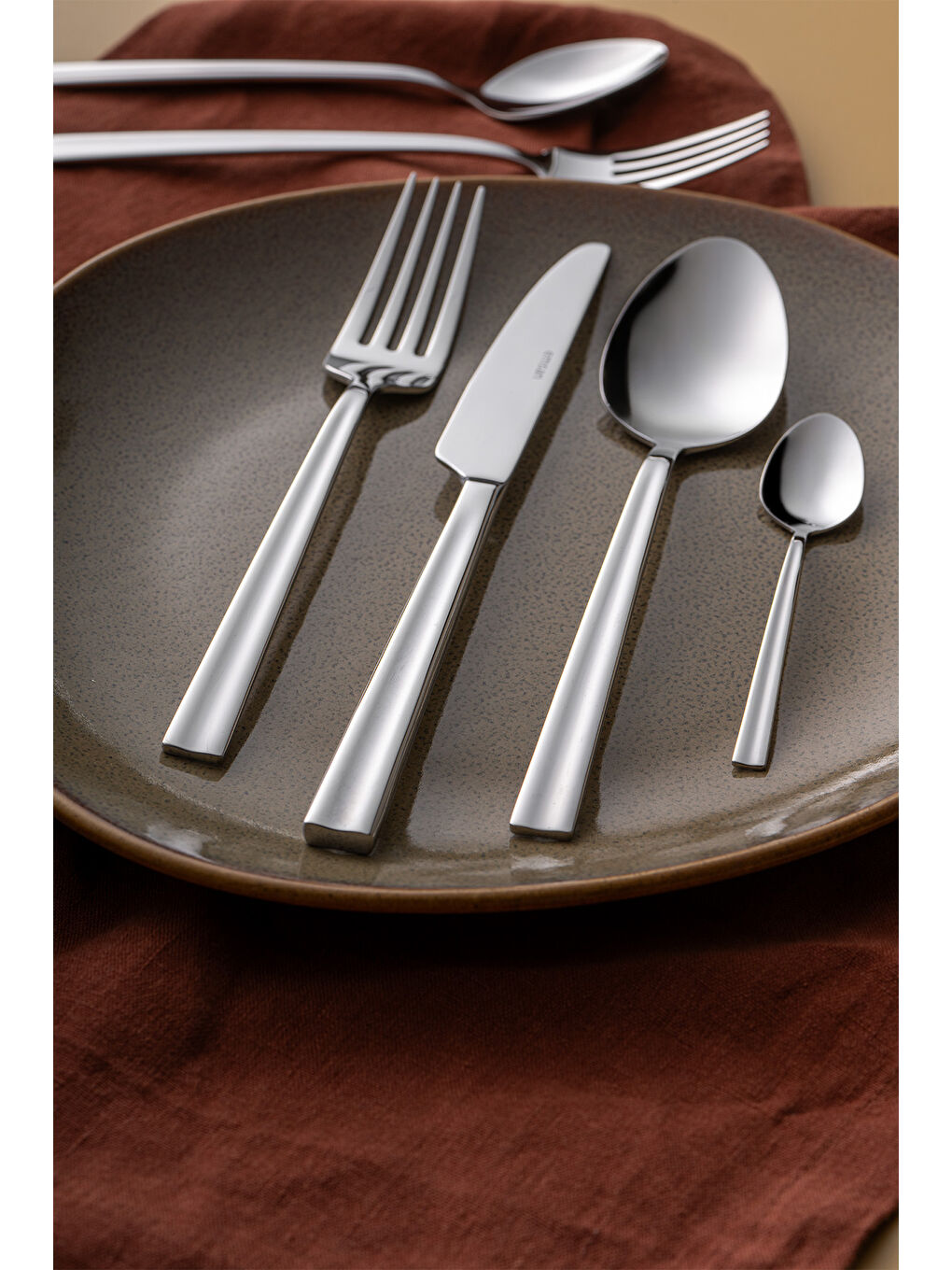 Gri Çınar 72 Parça 12 Kişilik Kutulu Çatal Kaşık Bıçak Takımı-4