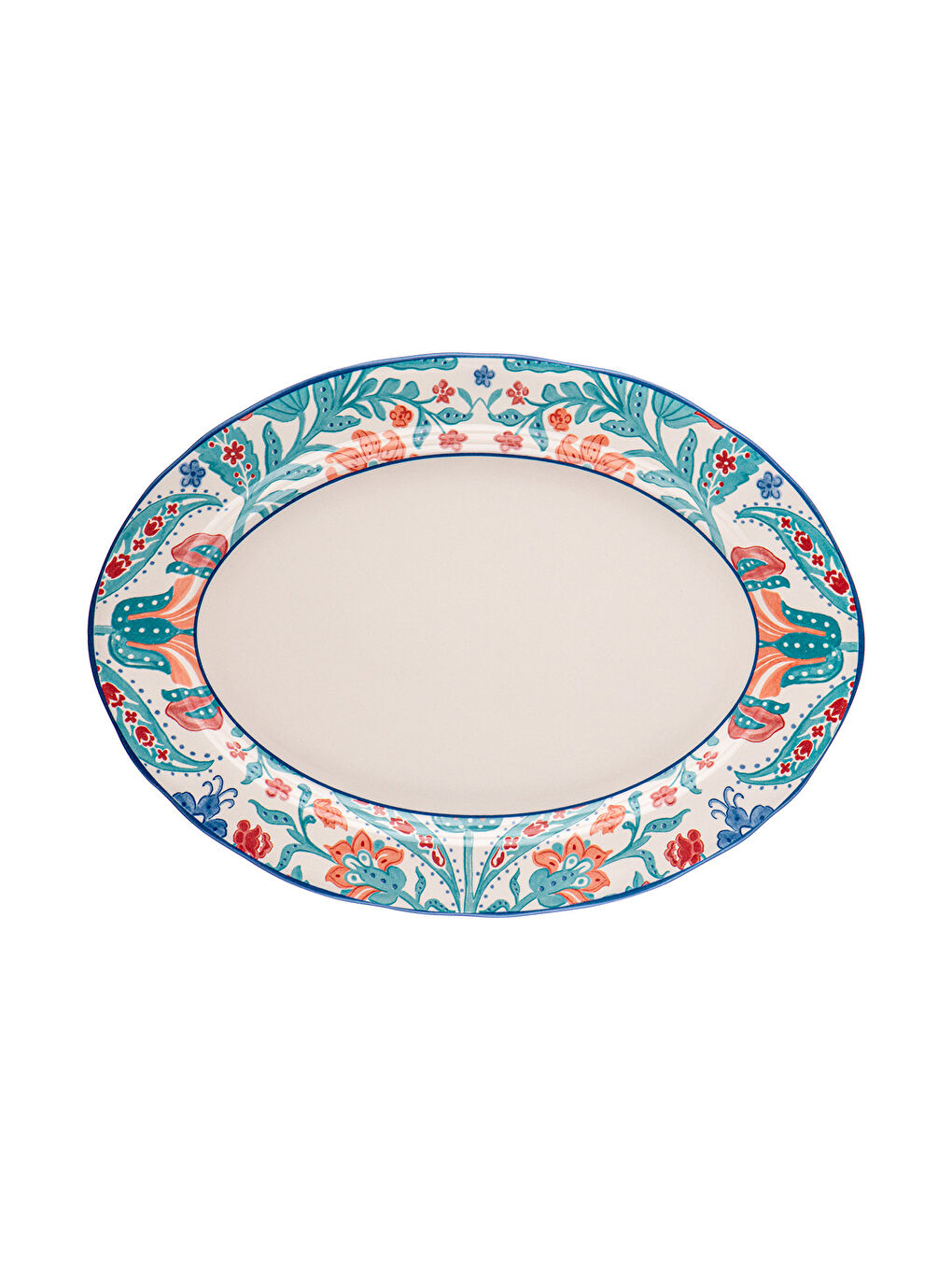 Beyaz Hasbahçe Kayık Tabak 35 Cm-4