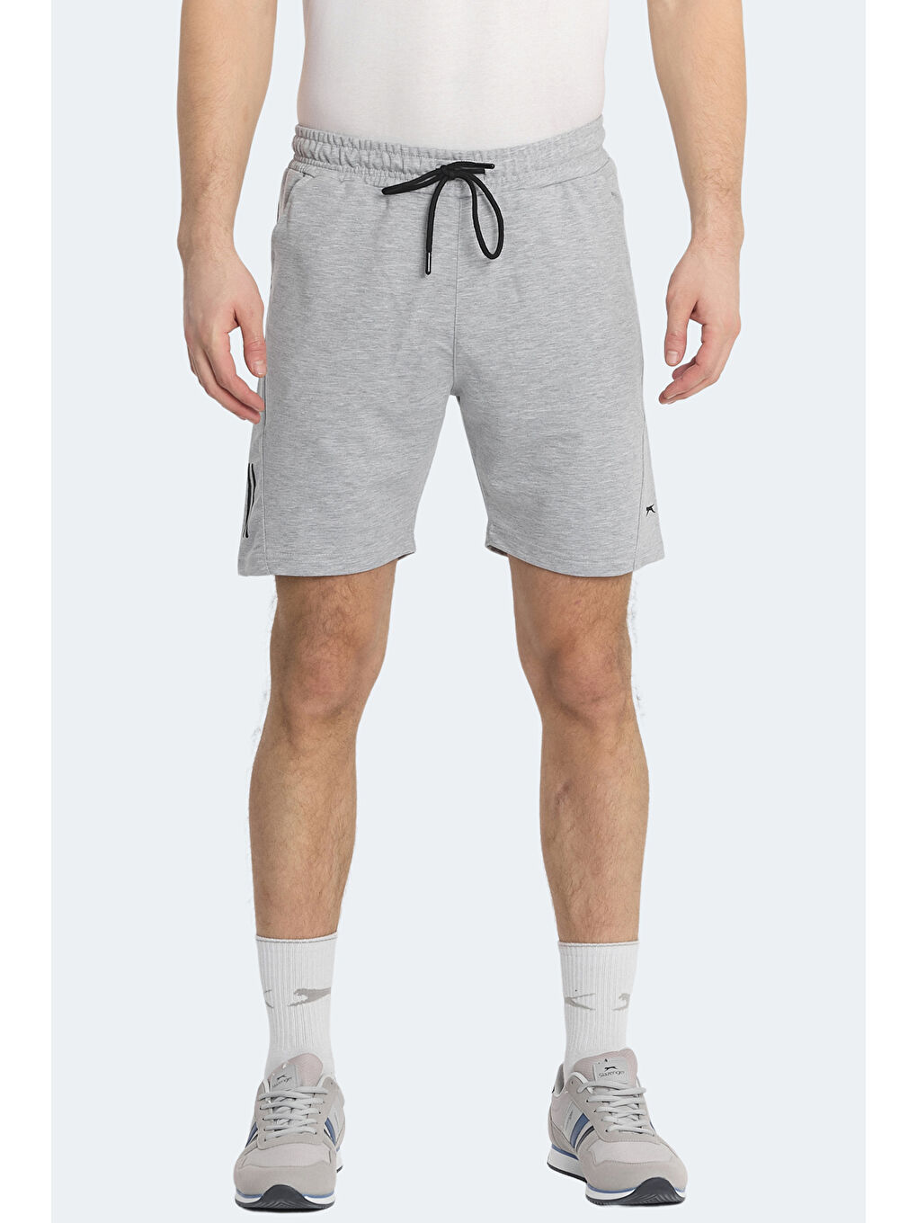 NASTYA IN Erkek Cepli Gri Şort-1