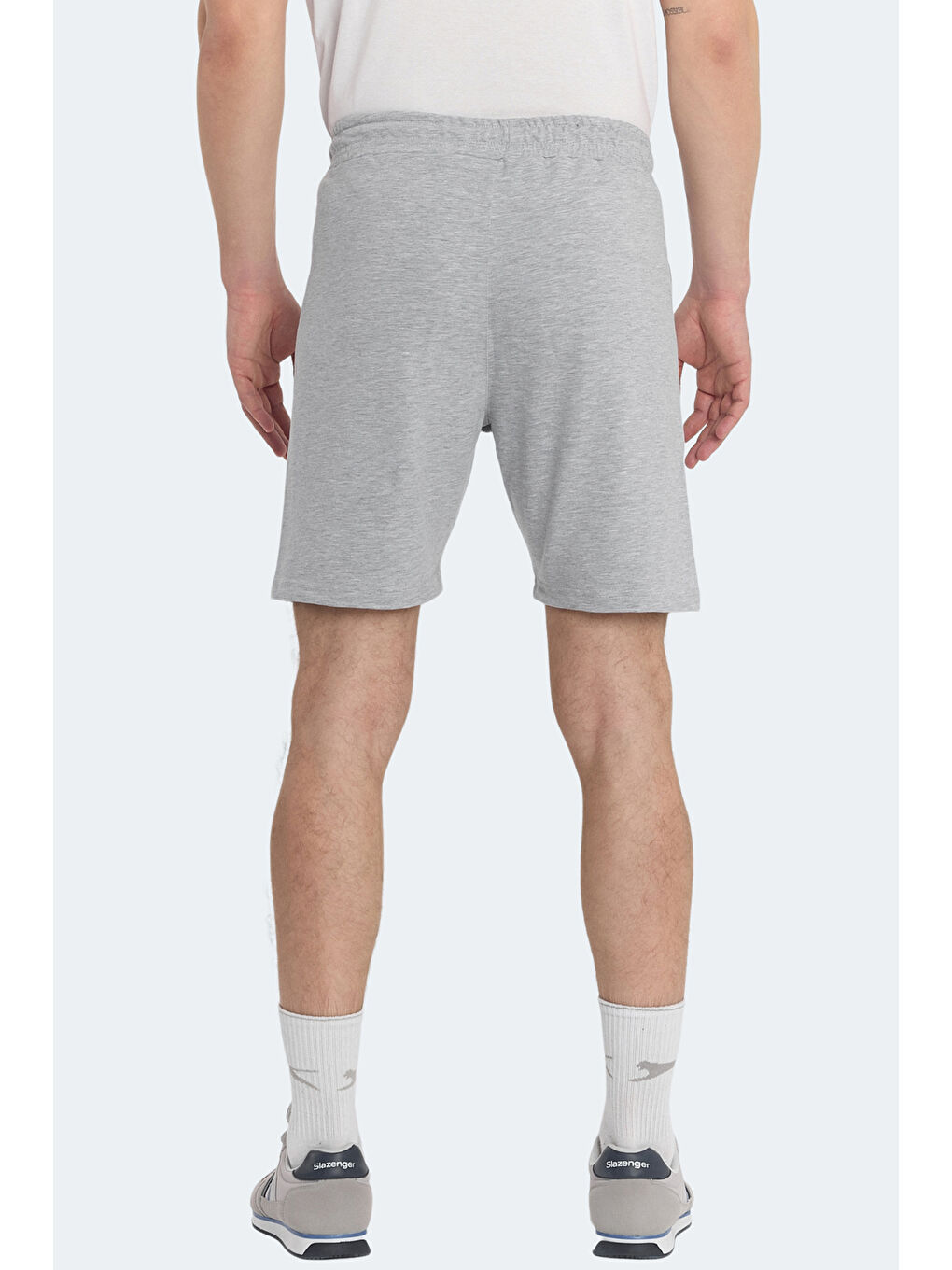 NASTYA IN Erkek Cepli Gri Şort-5