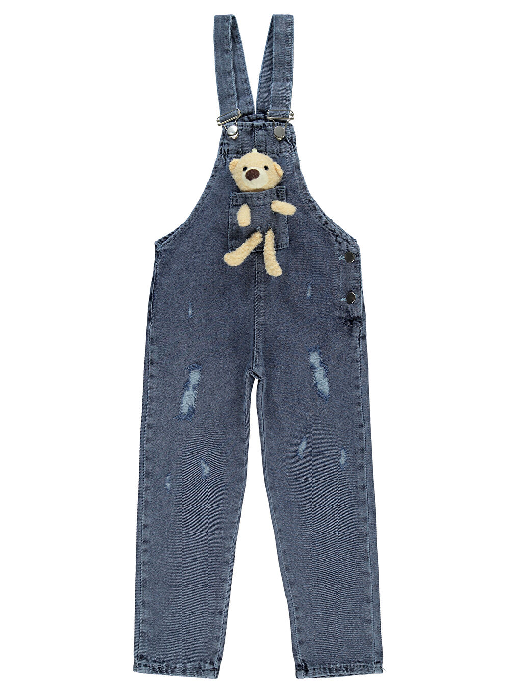 Girls Kız Çocuk Salopet 6-9 Yaş Koyu Mavi