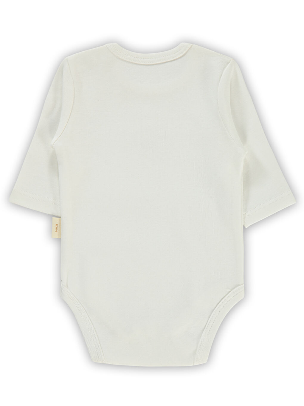 Baby Bebek Organik Çıtçıtlı Badi 0-18 Ay Ekru-1