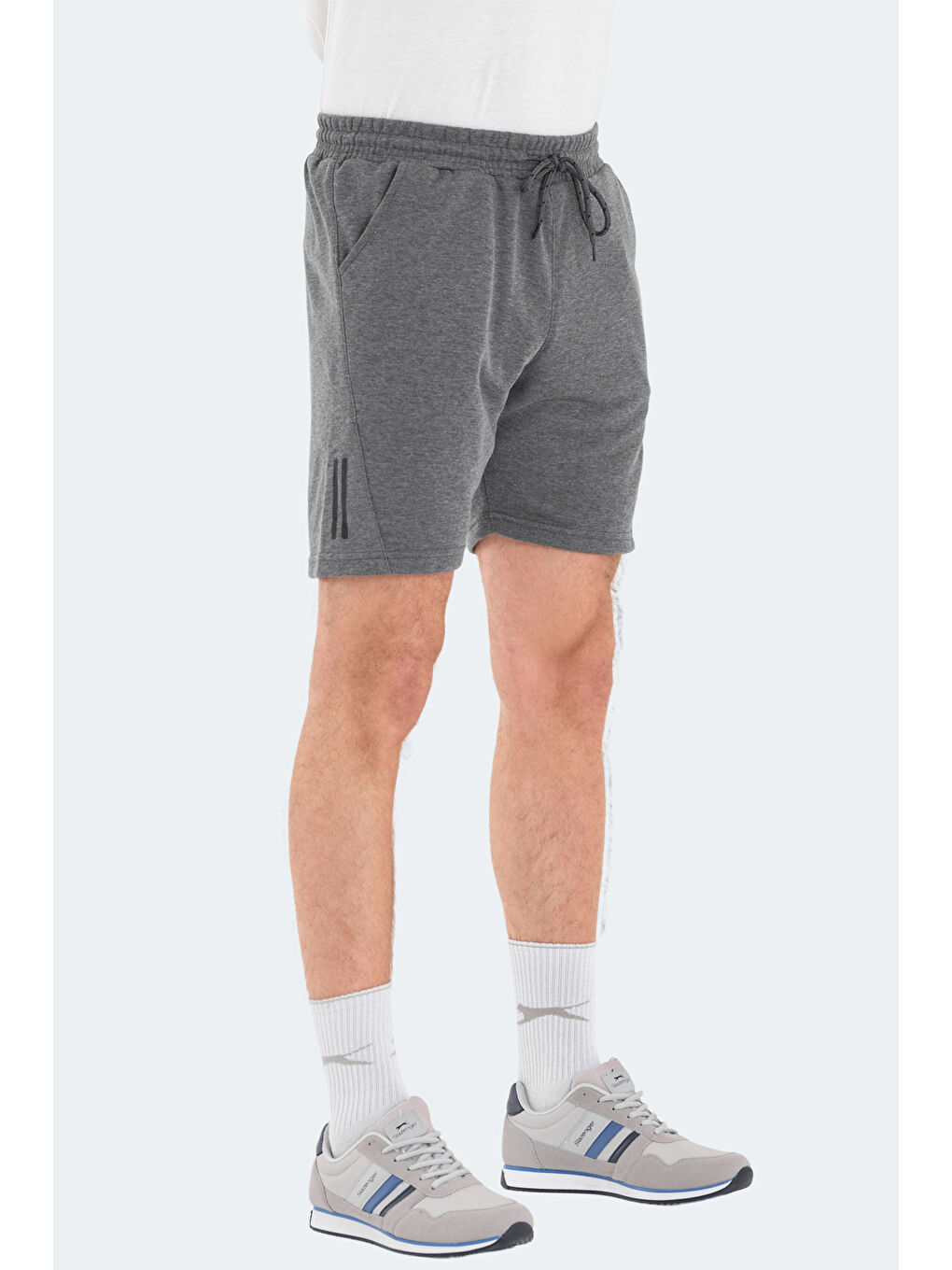 NASTYA IN Erkek Cepli Koyu Gri Şort-2