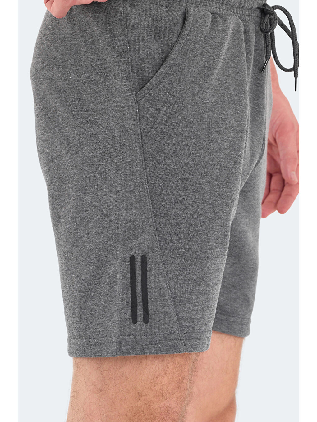 NASTYA IN Erkek Cepli Koyu Gri Şort-4