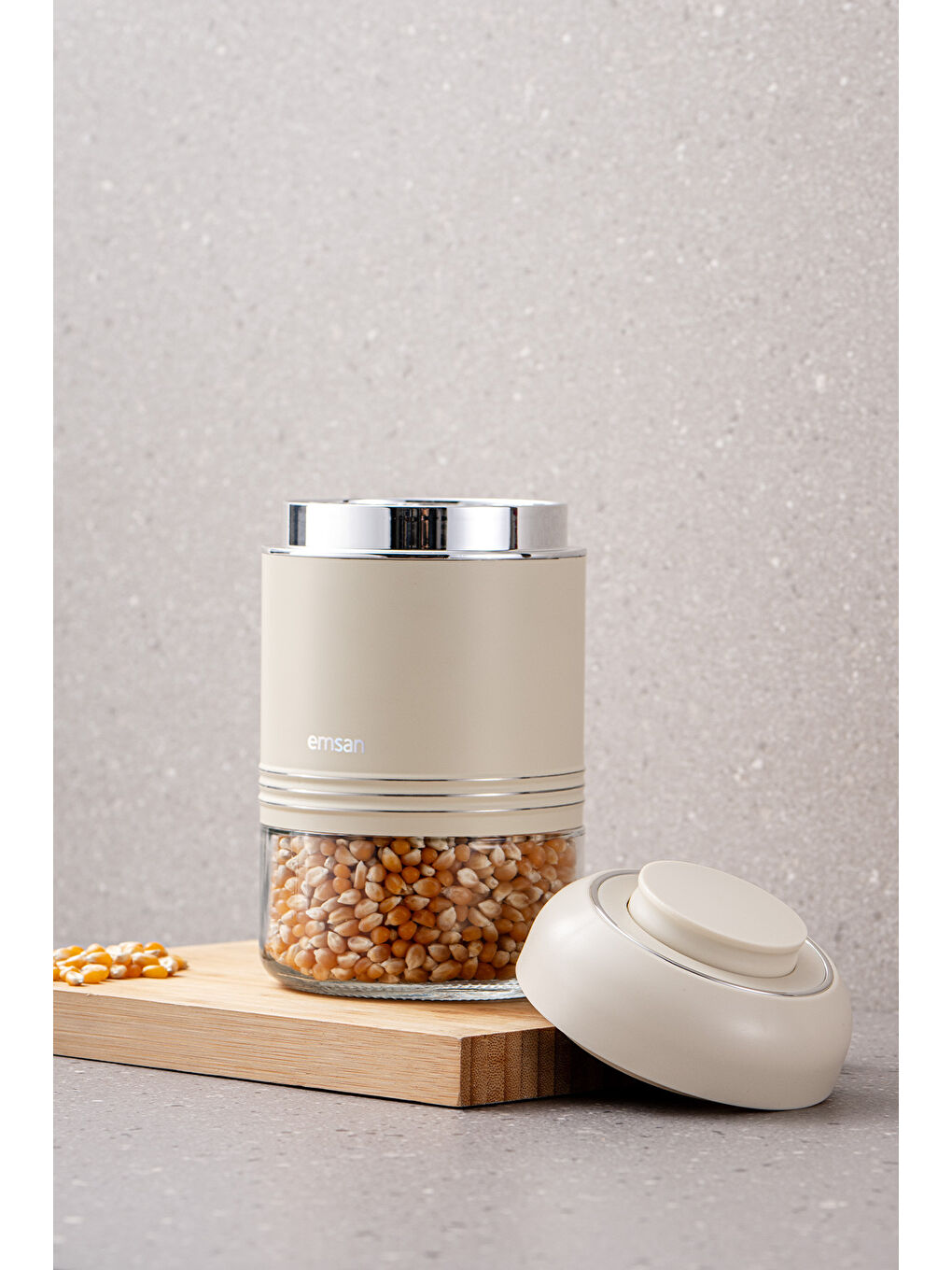 Beyaz Moko 650 Ml Saklama Kavanozu Ekru-4