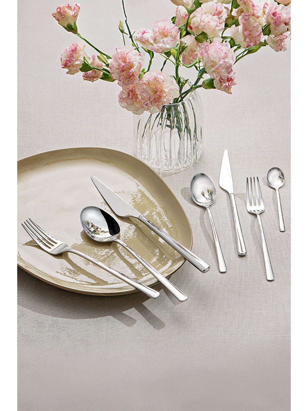 Gri Ladin 84 Parça 12 Kişilik Çatal Kaşık Bıçak Seti Kutulu-4