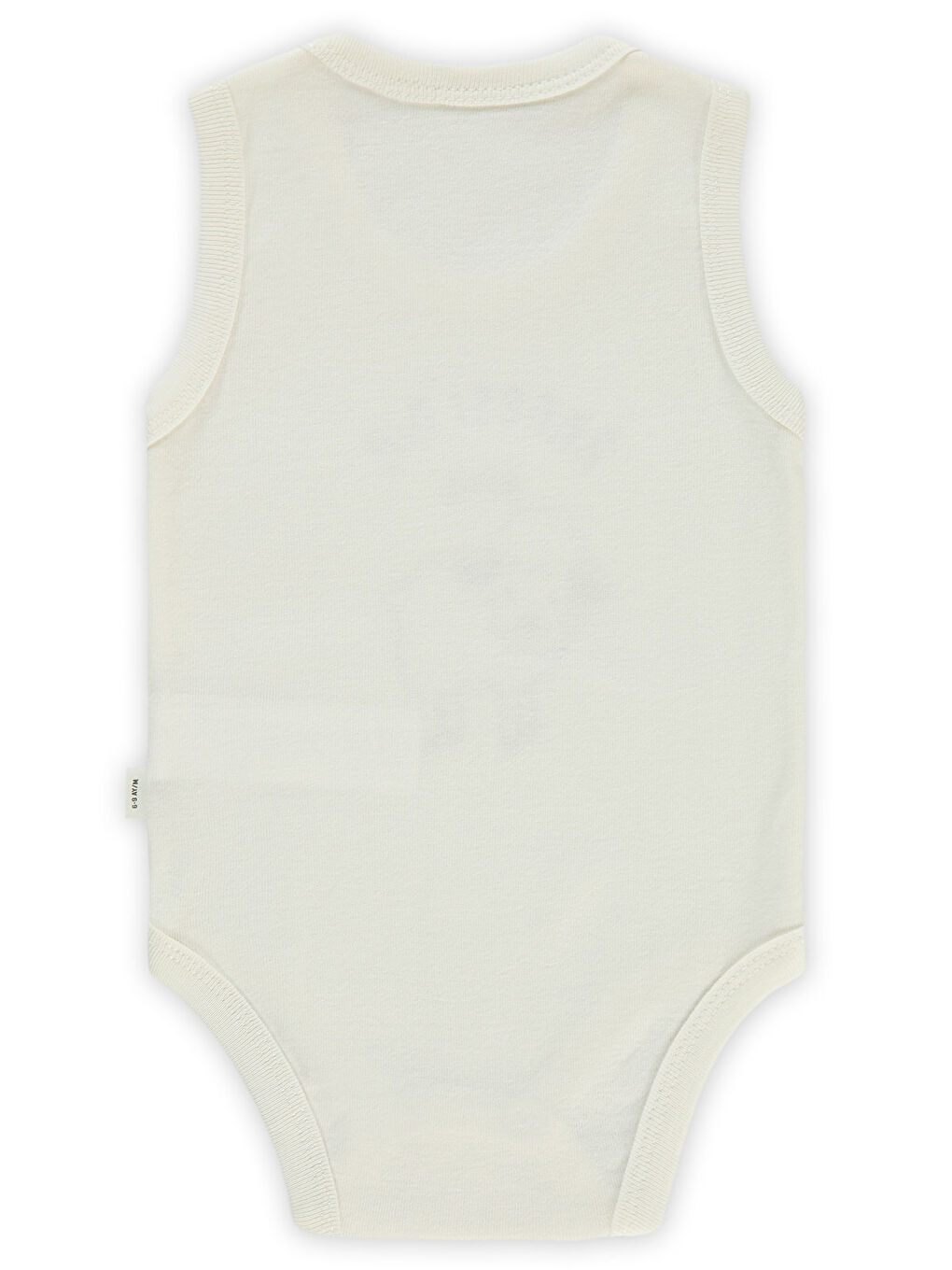 Baby Bebek Çıtçıtlı Badi 1-18 Ay Ekru-1