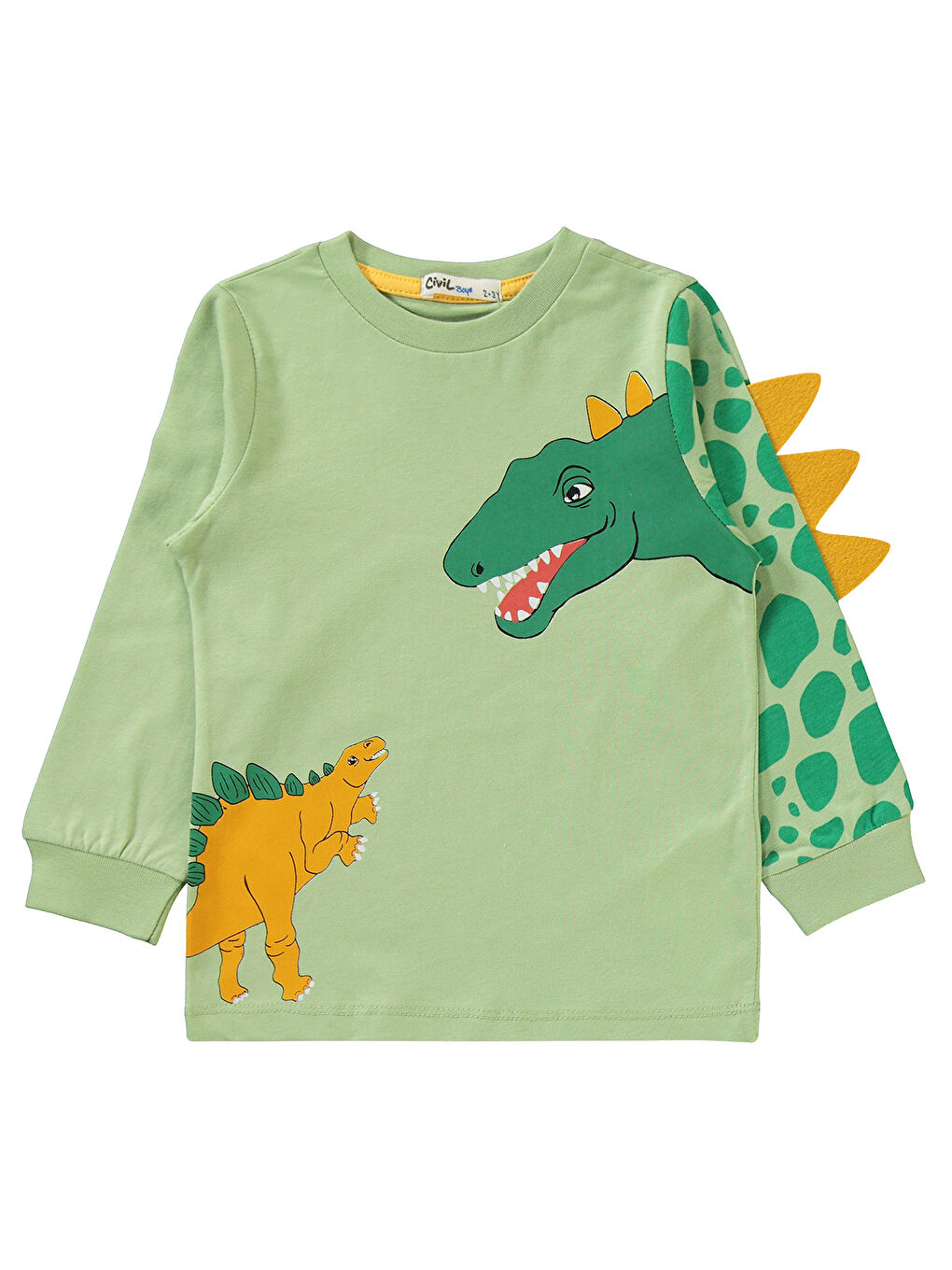 Erkek Çocuk Pijama Takımı 2-5 Yaş Soft Haki-3