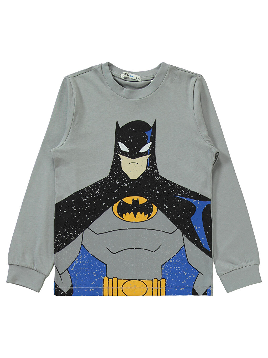 Batman Erkek Çocuk Pijama Takımı 6-9 Yaş Gri-2