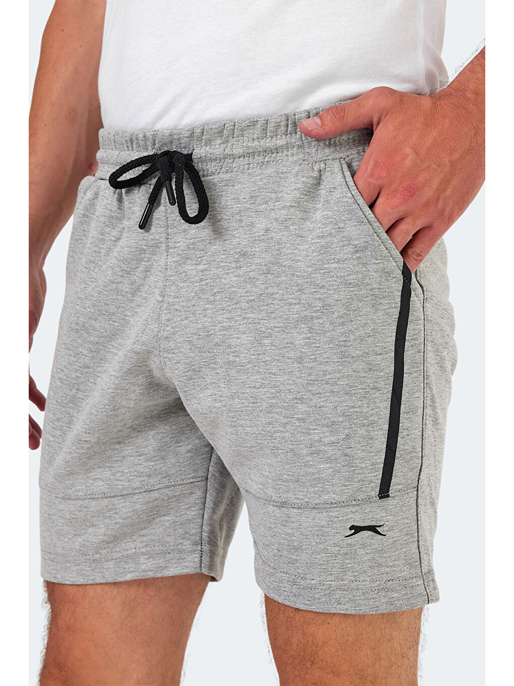 NAZAIRE IN Erkek Cepli Fıtness Gri Şort-3