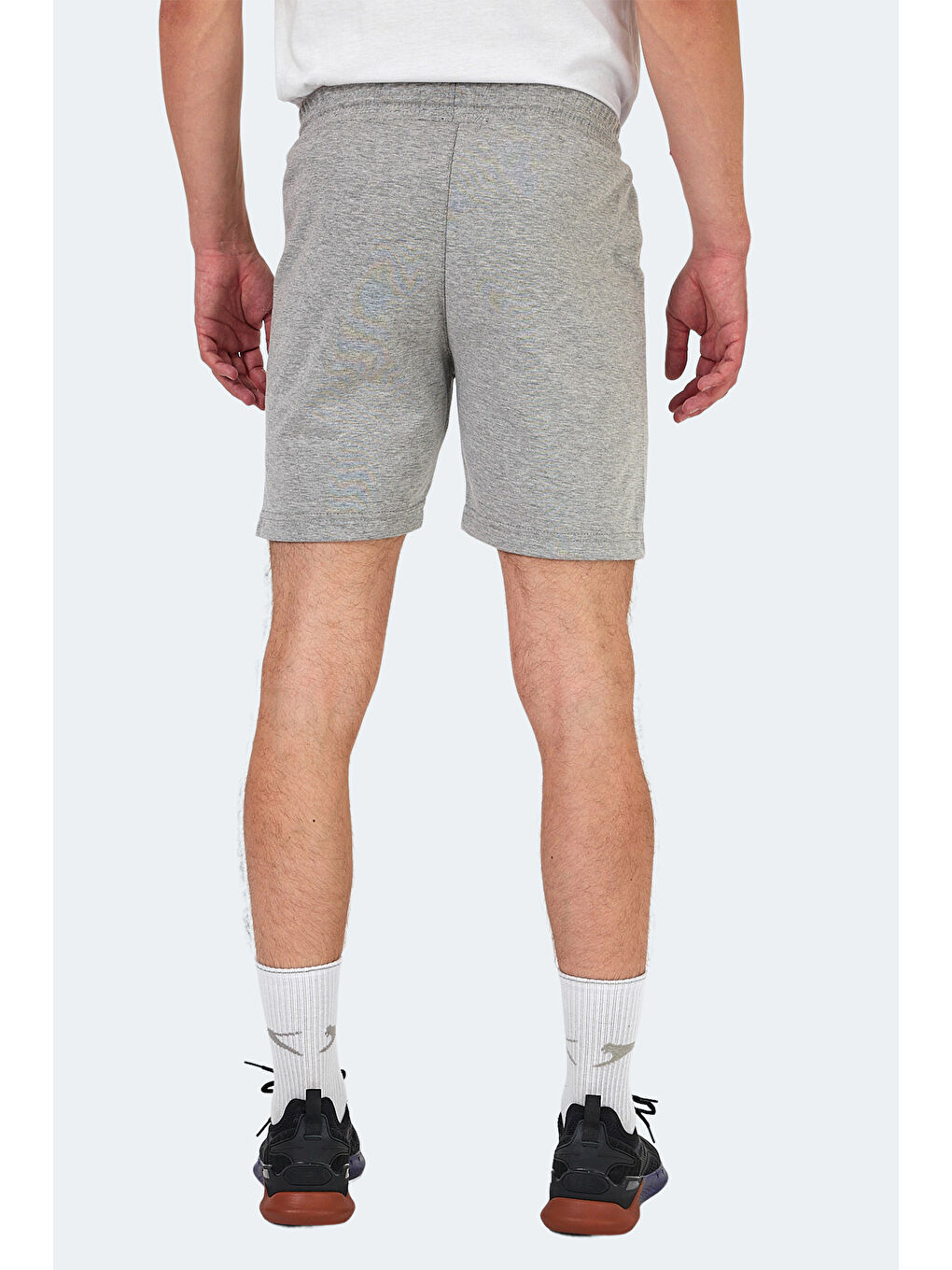 NAZAIRE IN Erkek Cepli Fıtness Gri Şort-4